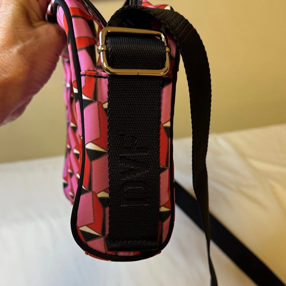 Diane von Fürstenberg x Target Geometric Crossbody Bag Pink Red Black Cube Print